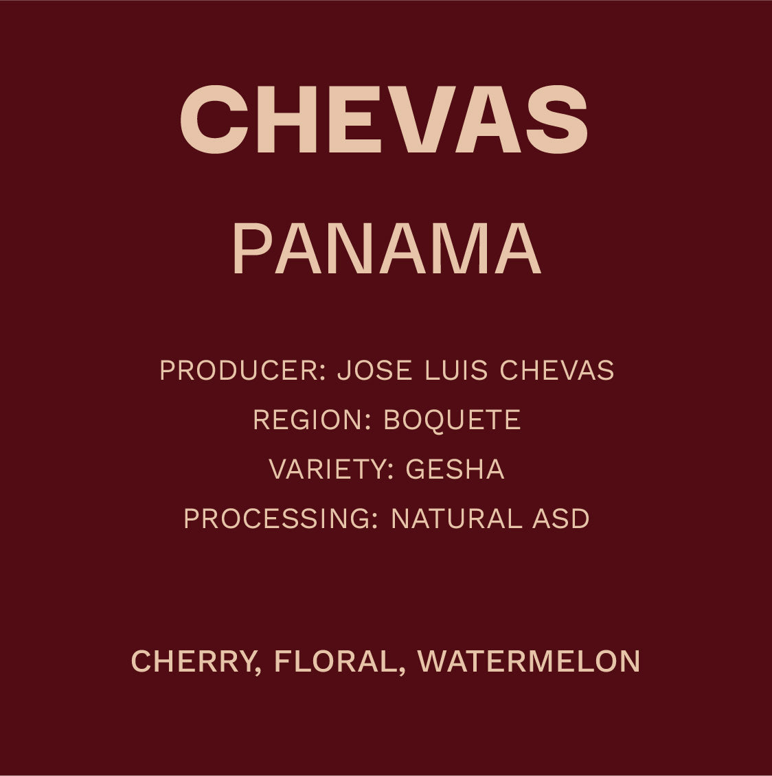 Panamá Chevas - Gesha Natural ASD